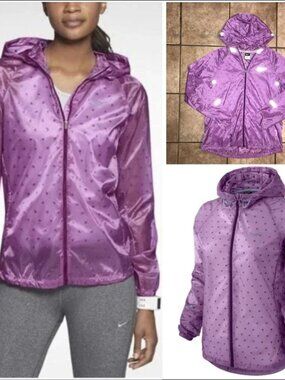 Women's Nike Vapor Cyclone Running Jacket-Windbreaker -Size L (588657-522)